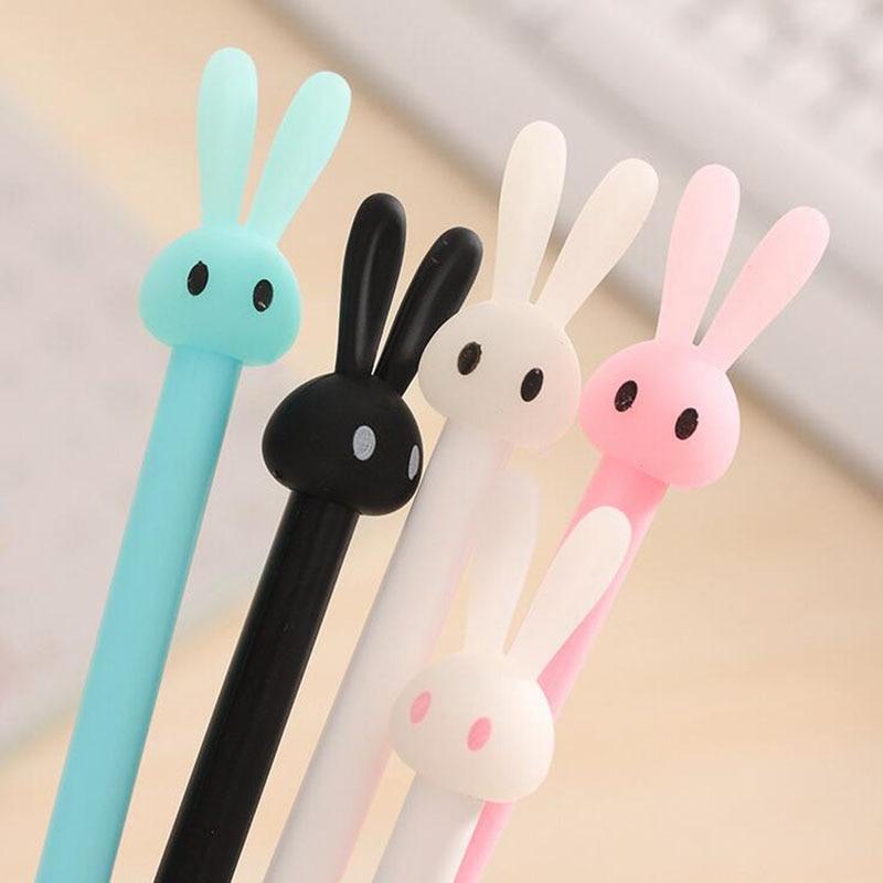 4pc New Cute Rabbit Gel Ink Pencil Pencil Gel Gel Pen Material School Office Pen Office Office