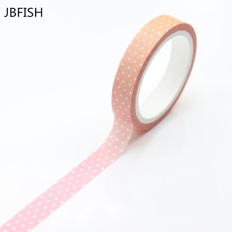 JBFISH Gradient stationery Tape Creative Simple Wave Point Paper Tape Stickers DIY Album Decoration