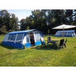 Tent huren op camping in Tsjechie: compleet ingericht, +WiFI