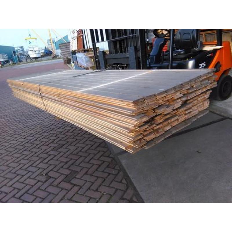 Voordeelpak vloerhout / dakbeschot € 6,00 m2