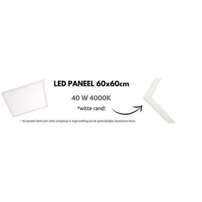 LED Paneel 60x60 Witte rand 40W