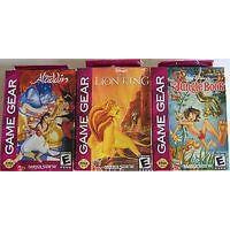 Game gear Disney bundel Aladdin, Lion king, jungle book