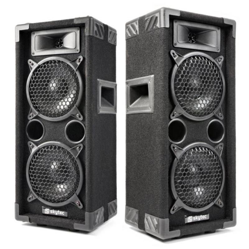 SkyTec MAX26 disco speakerset 2x 6" 1200Watt