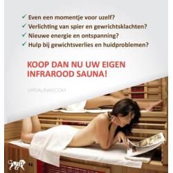 4 persoons XL Design Infrarood sauna €2095- Gratis Levering!