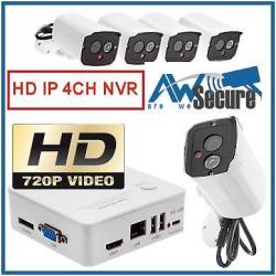 HD camerasysteem 720p IP compleet bewaking NVR DVR met app