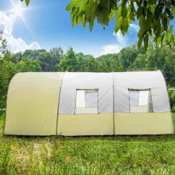 XXL camping tent waterdicht 4-6 personen beige 401688