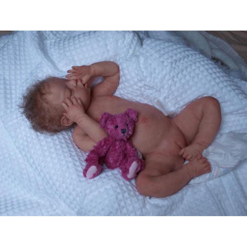 Full Body vol siliconen baby Prinses Charlotte, 52 cm