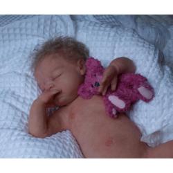Full Body vol siliconen baby Prinses Charlotte, 52 cm