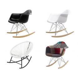 Schommelstoel Eames, diverse design Eames schommelstoelen.