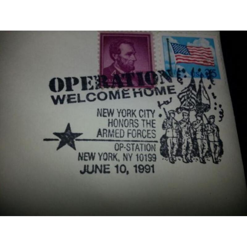 Golfoorlog Norman Schwarzkopf Eerste Dag Enveloppe USA 1991