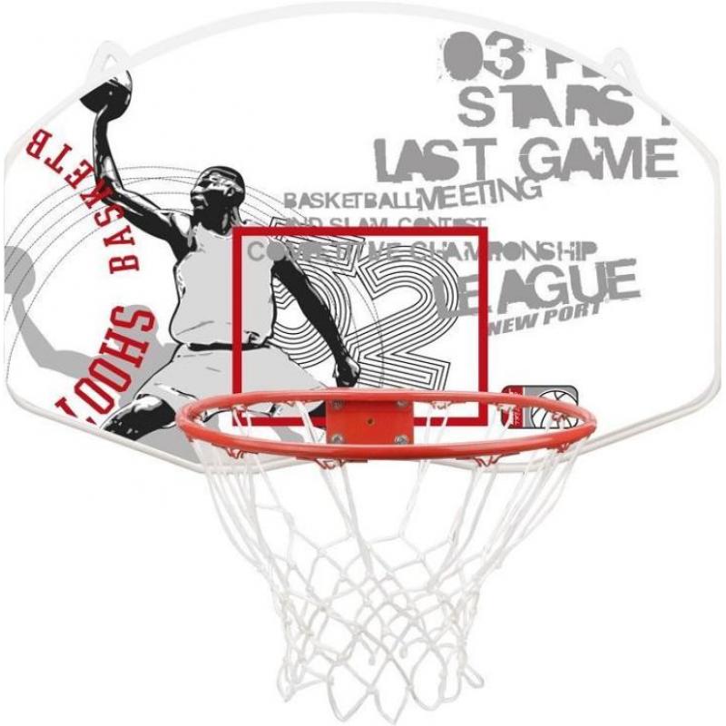 Basketbalbord met ring en net, Abbey sports - basketbal