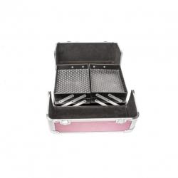 Cosmetica koffer make-up beautycase hardcase roze 401069