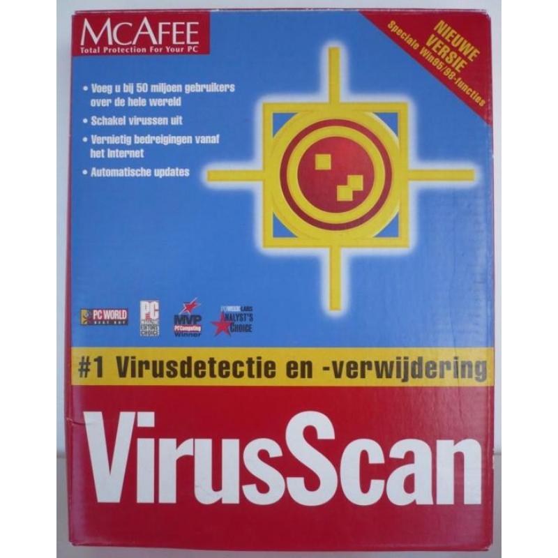 McAfee VirusScan uit de jaren negentig