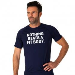 Body & Fit Sportswear Men's training shirt met opdruk