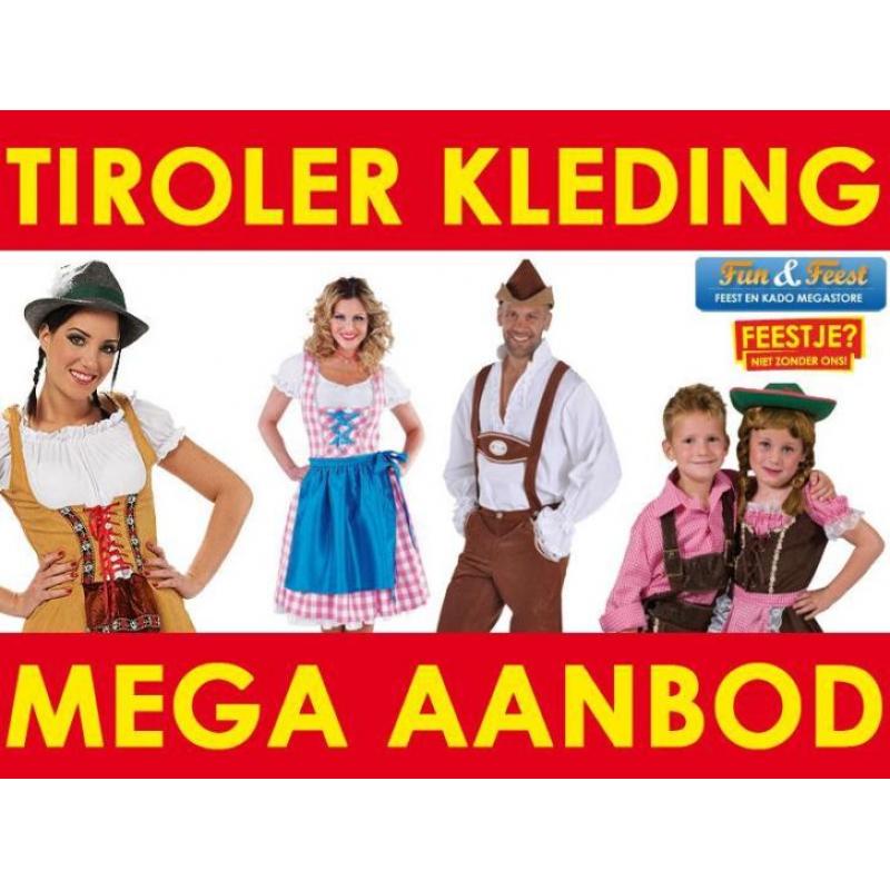 Mega aanbod Tiroler kleding voor dames - heren - kinderen