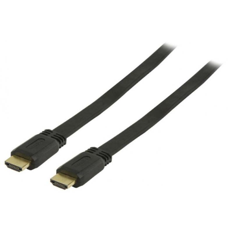 Platte High Speed HDMI kabel met ethernet 10 meter