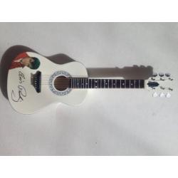 Elvis mini gitaar+showcase+display z'n 20cm nieuw Orgineel