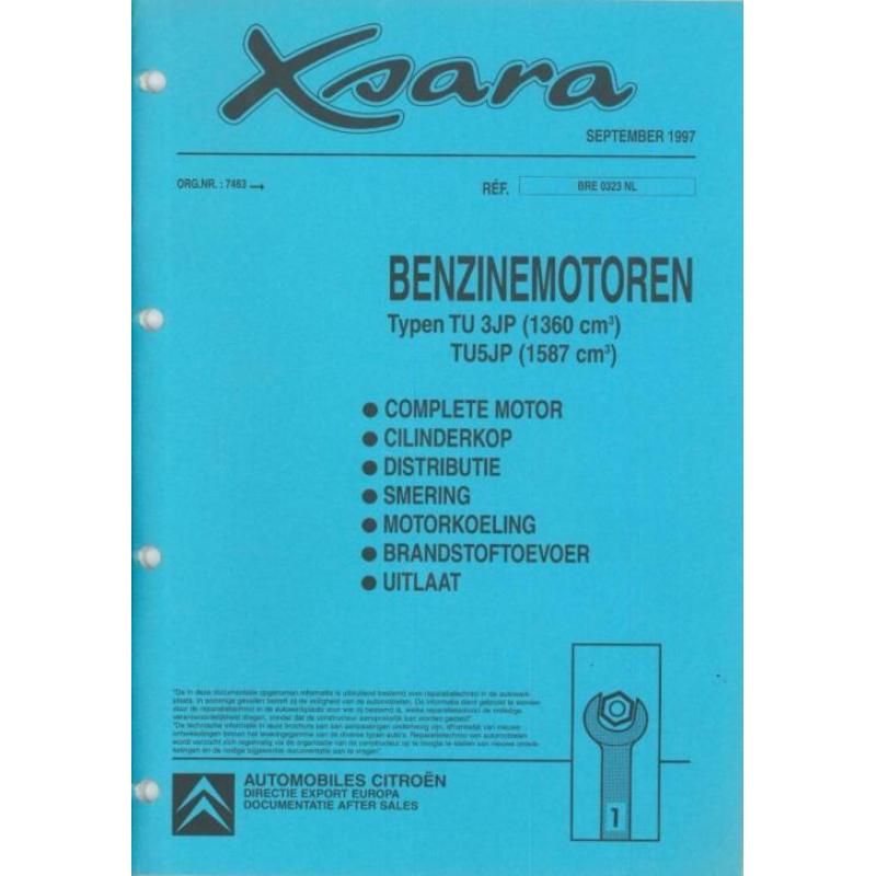 Werkplaatshandboek Citroën Xsara + Picasso (Nederlands)