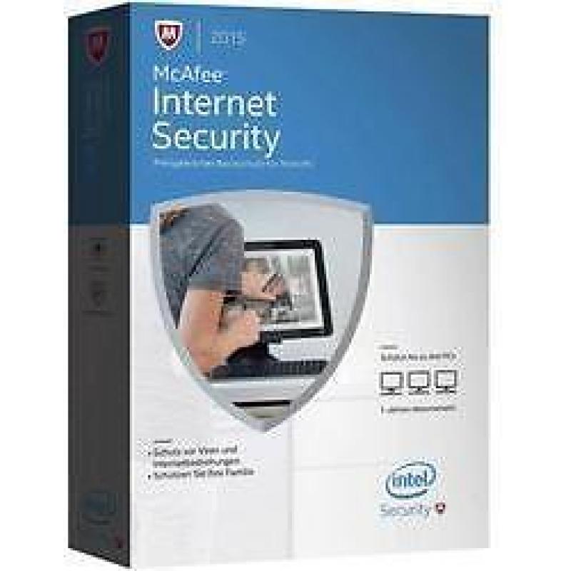Mcafee Internet Security 2016 **10 PC's, tablets of laptops