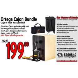 Nieuw! Ortega Stomp Box Cajon inclusief pedaal en tassen