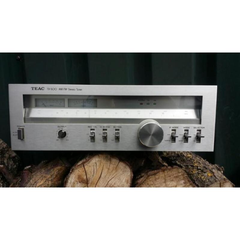 Teac vintage tuner model tx-500 am-fm stereo tuner silver!