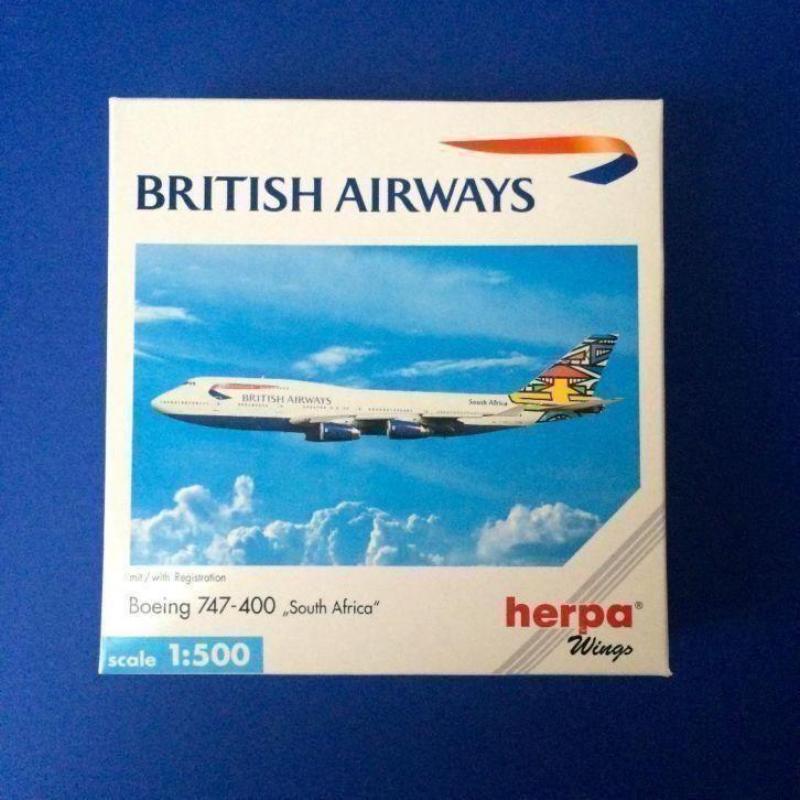 herpawings 511414 British Airways Boeing 747-400 1/500
