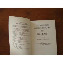 "The Oxford Mini History of Britain" Kenneth O. Morgan