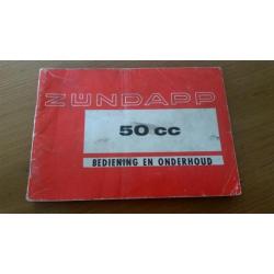 2 onderhoudsboekjes ZUNDAPP 50CC