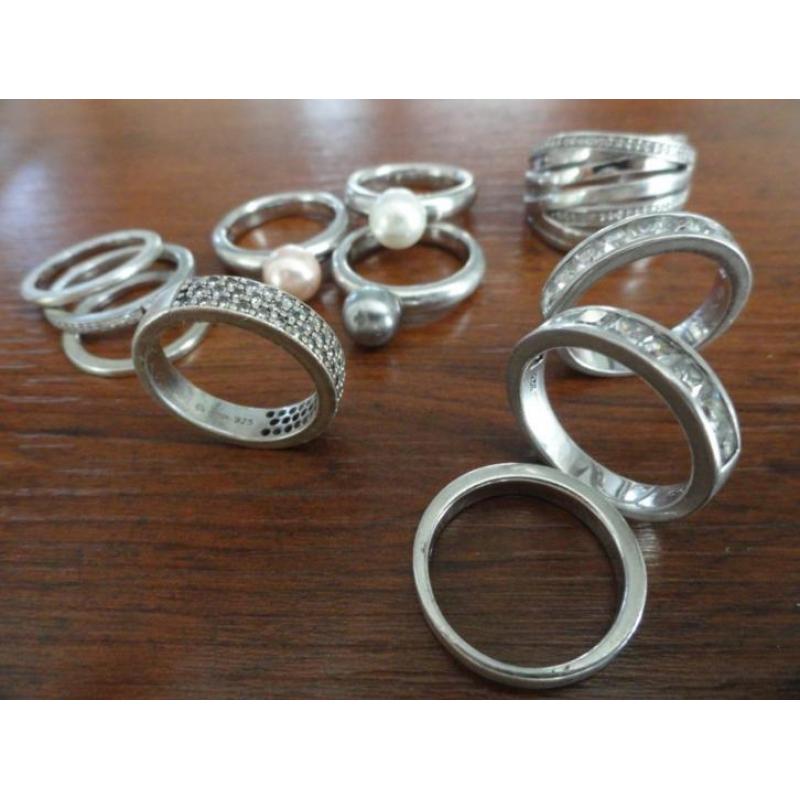 Ti Sento sieraden set bestaand uit 11 ringen