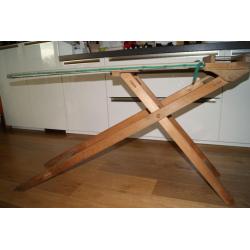 antiek houten strijkplank