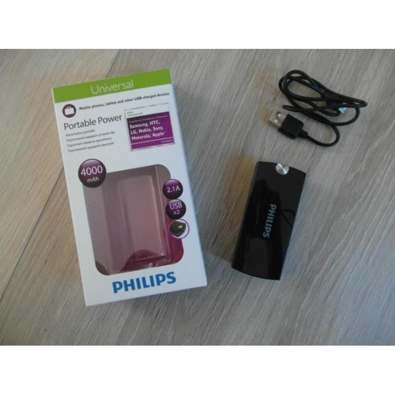 Philips DLP3602 Powerbank 4000mAh - Mobiele oplader