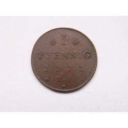 HESSEN - DARMSTADT. 1 Pfennig - 1773 RF
