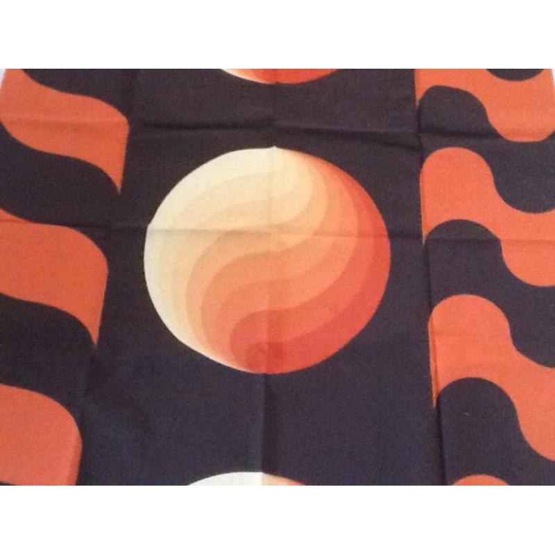 Retro Stof Bruin-Oranje 120 x 130 cm