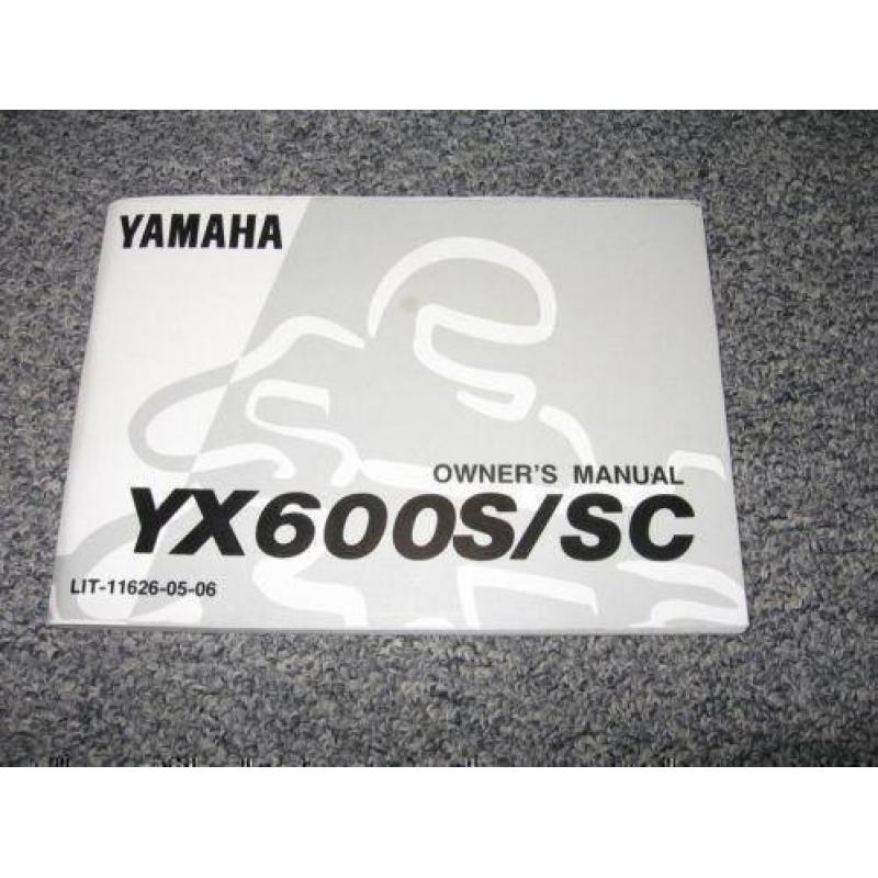 Yamaha YX 600 S/ Sc owners manual