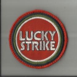 Lucky Strike klittenband badge (motorpak, sport jack)