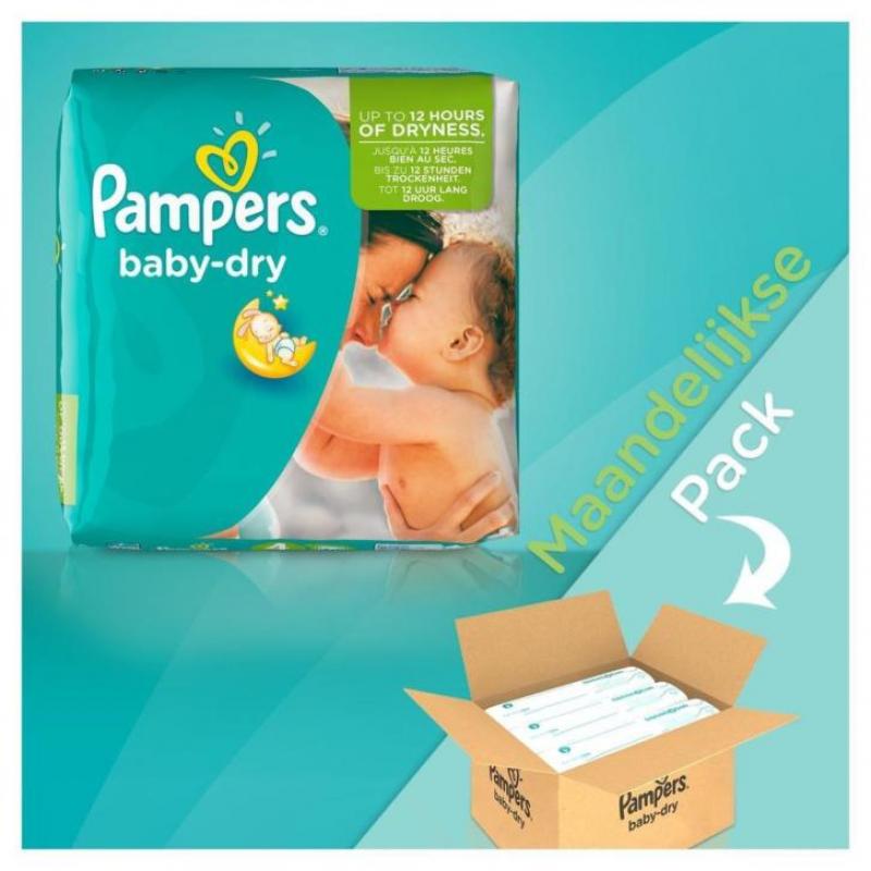 Pampers Baby Dry - Maat 4 Maandbox 174 Luiers