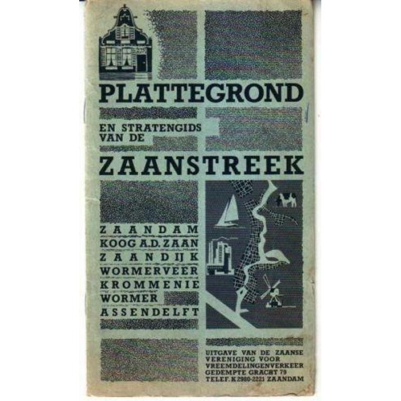 Stratengids van de Zaanstreek (helaas mist de plattegrond !)