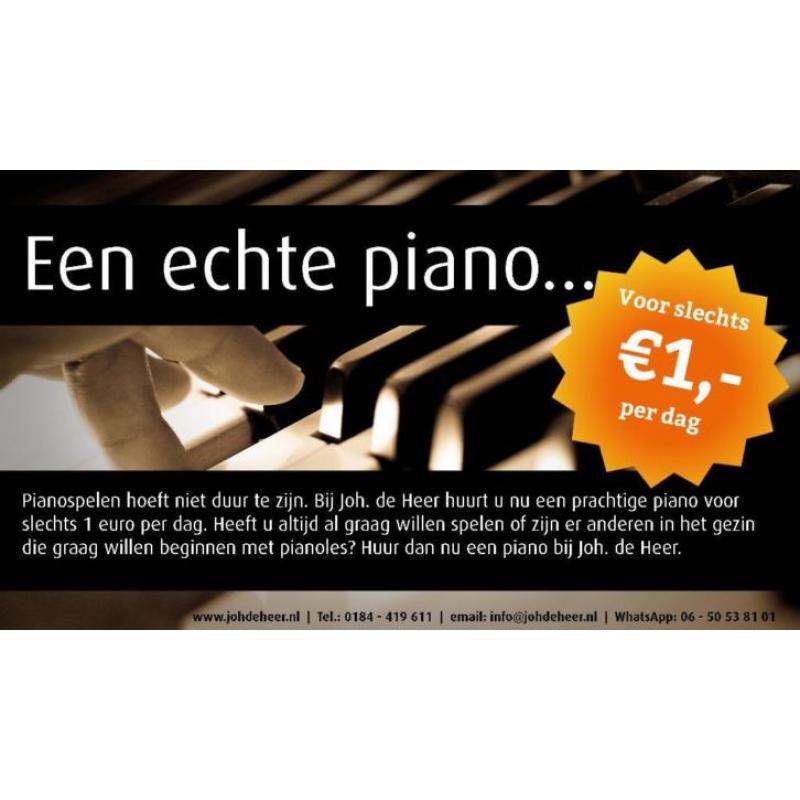 Piano huren voor 1 Euro per dag!