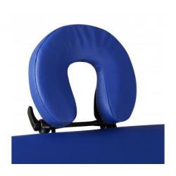 Inklapbare massagetafel 3 zones met houten frame (blauw)