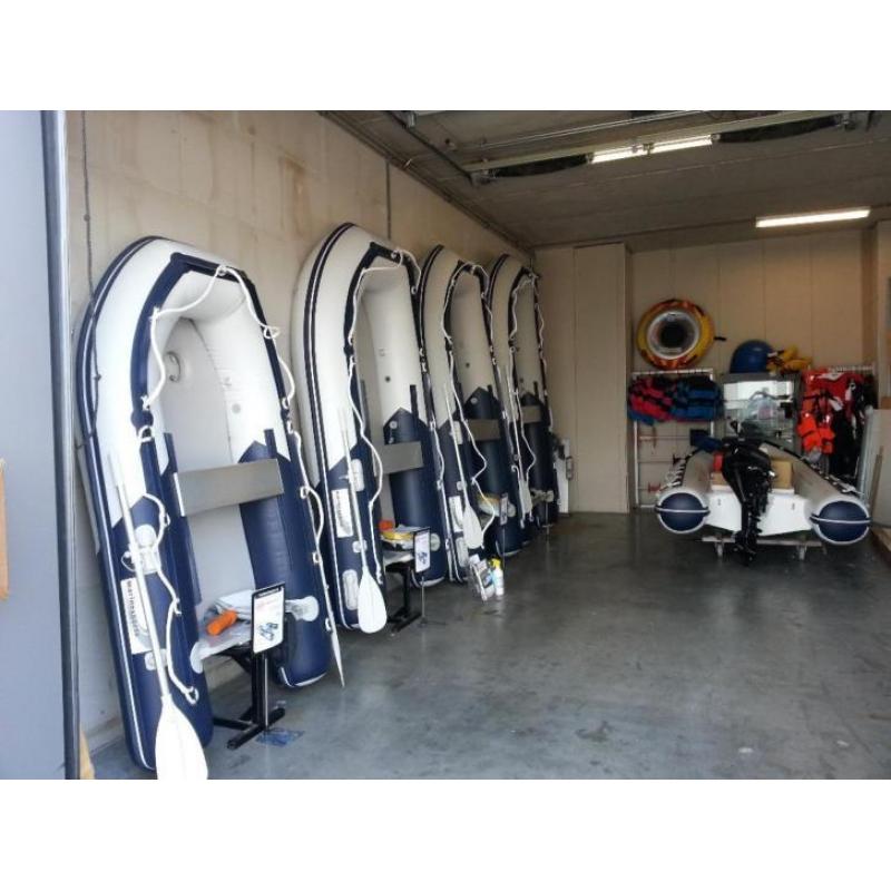 Overjarige rubberboot 330 Aluminium vloer nu €849,-