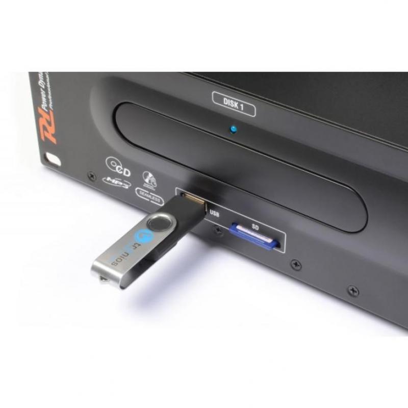 Dubbele CD Speler CD/SD/USB/MP3Power Dynamics PDX115