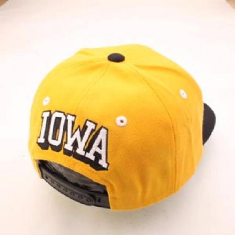 Iowa hawkeyes ncaa snapback cap model blockbuster by zephyr