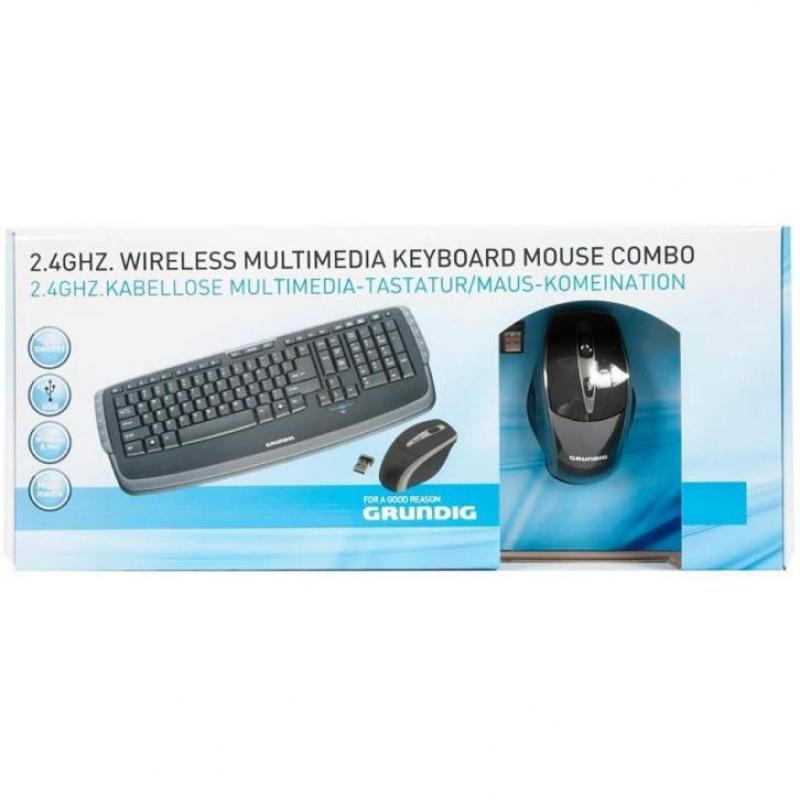 2.4 ghz draadloos multimediatoetsenbord met muis