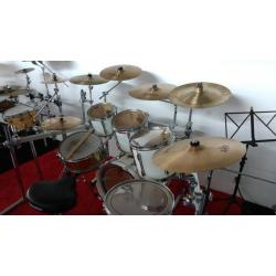 Pearl MLX 6-delig incl. Pearl rack , Zildjian cymbalset etc