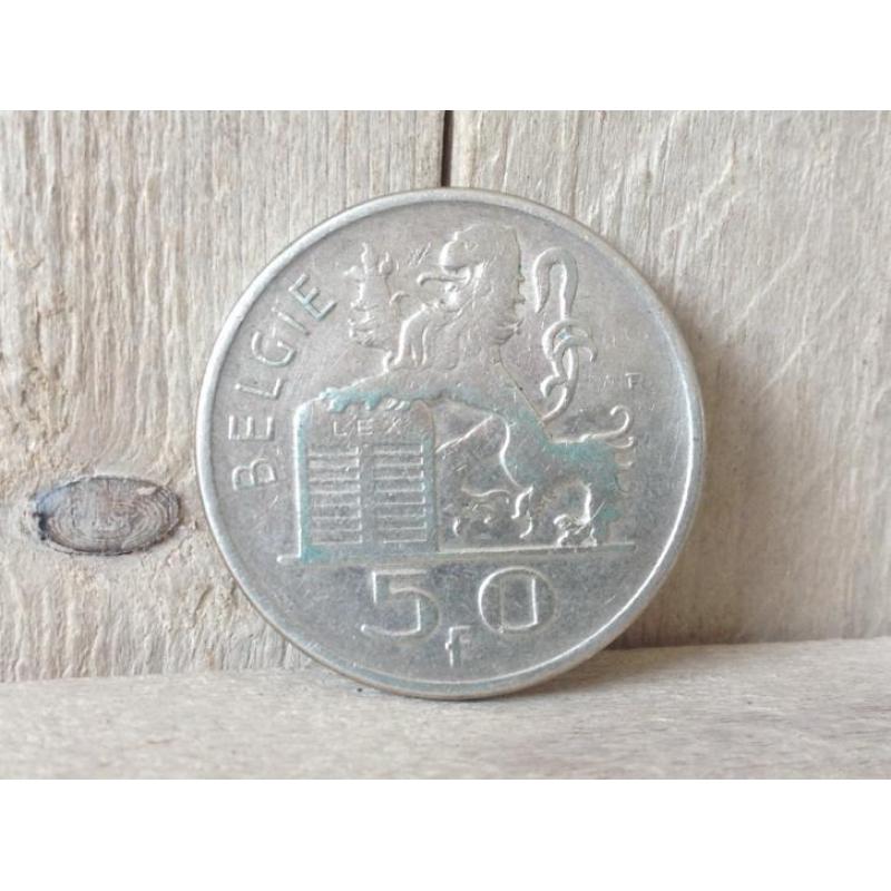 Zilver 5 Francs België 1951 KM137