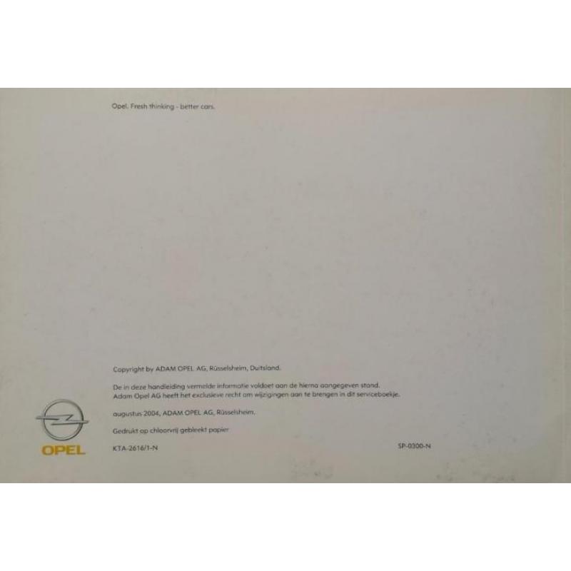 Opel Tigra B Instructieboekje 2004 -08