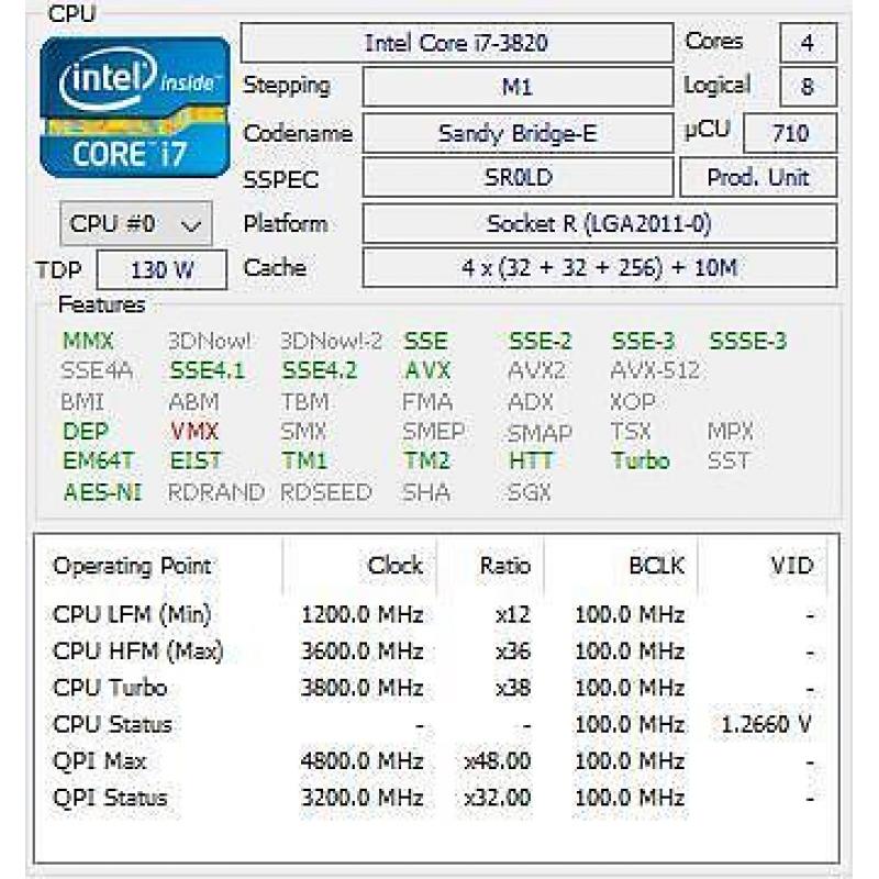 Intel Core i7 3820 Boxed