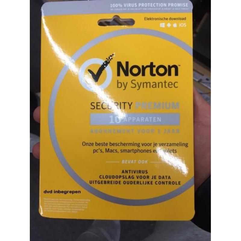 Symantec Norton Security Premium 1 User 10 Pc's 25GB