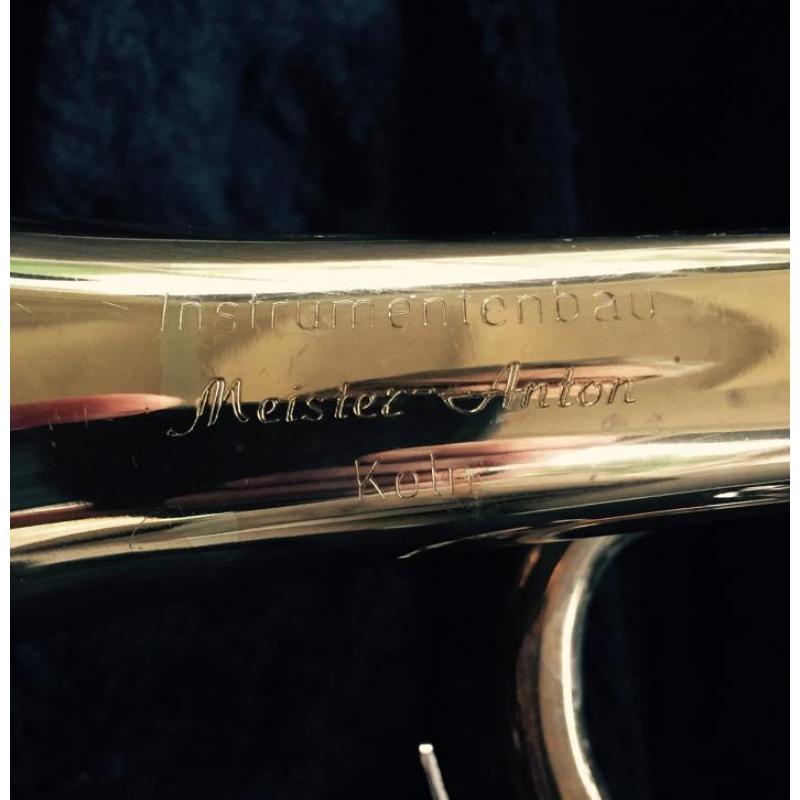 Meister Anton Bes trompet, met koffer van The Selmer Company