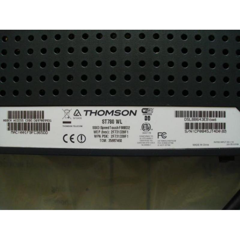 KPN Experia Box. Thomson ST 780 WL.